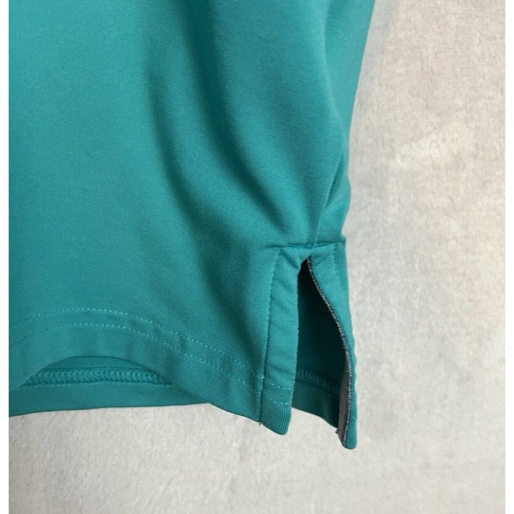 Adidas Polo 2XL Green Ultimate 365 Performance 3-Button Side Slit Golf Shirt